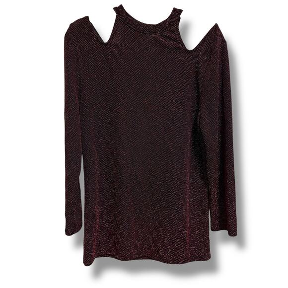 Sparkly Red and Black Halter Neck Top by No Boundaries – Size M (7-9) - Picture 1 of 7